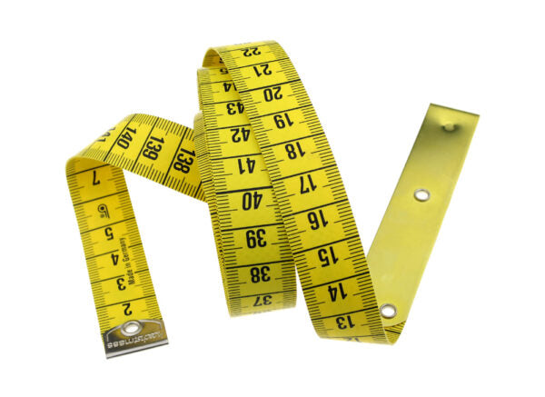 MÁLBAND 150CM, CM/CM - MEÐ STÍFUM ENDA